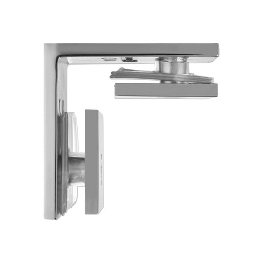 Square 90 Degree Glass-to-Glass Clamp