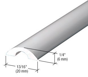 CRL 95" Frameless Shower Door Half - Round Threshold SDT980BA