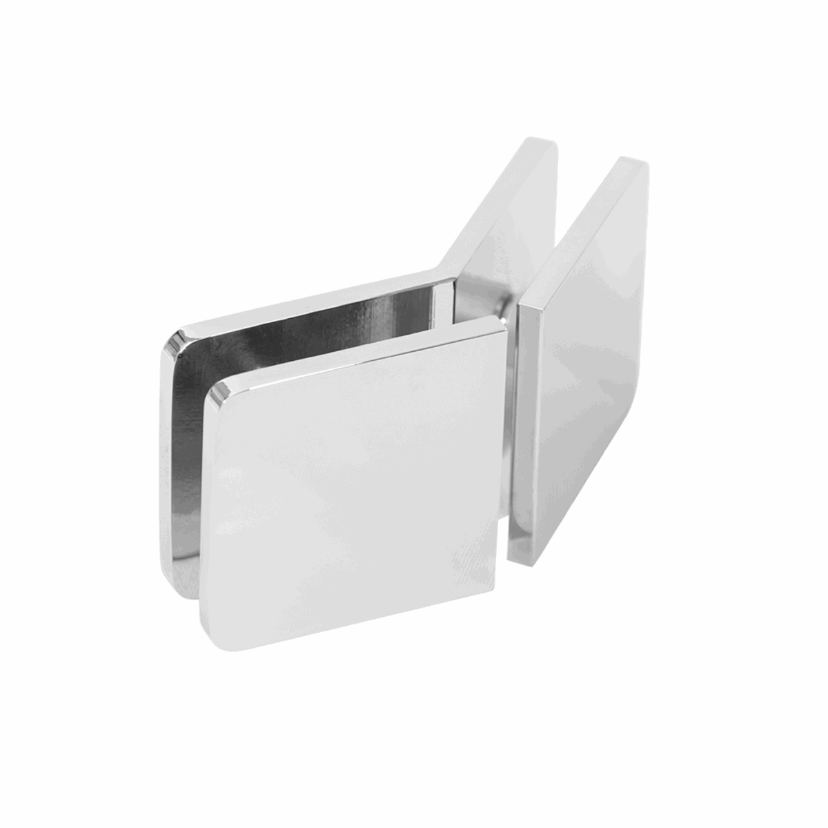 1 3/4" x 1 3/4" 135° Glass to Glass Radius Corner Glass Clamp