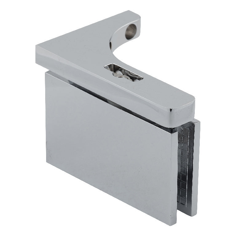 Adjustable Glass to Wall Pivot Hinge w/ Reversible L Bracket