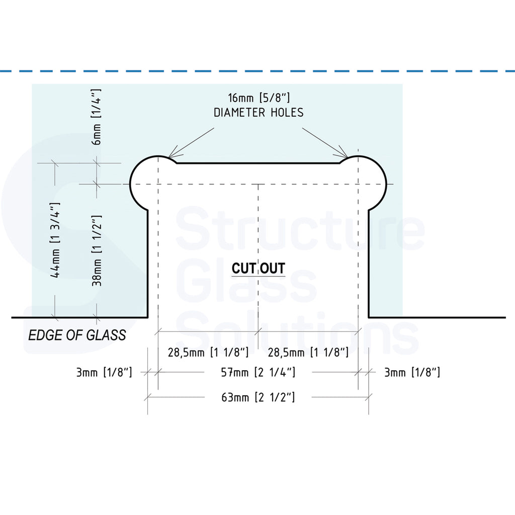 Wall to Glass Offset Back Plate Adjustable Hinge IMP-110-OS-AJ-Brushed ...