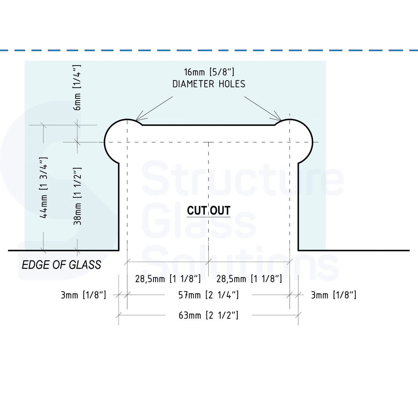 Wall to Glass Full Back Plate Hinge