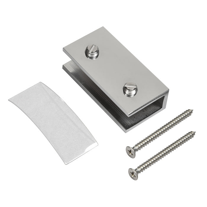No-Drill Fixed Panel Glass Clamp