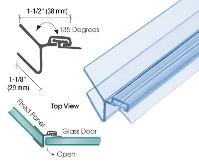 CRL 135 Degree Strike Jamb Seal for Glass