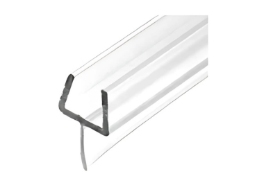One-Piece 36" Bottom Rail With Clear Wipe for 3/8" Glass- Pack of 10