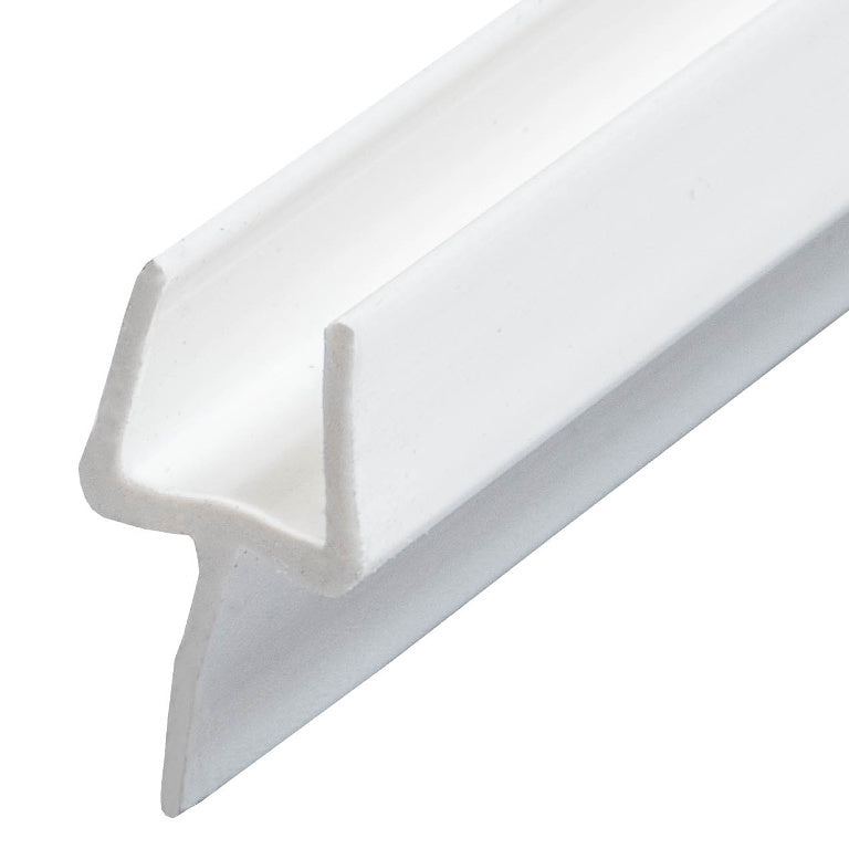 One-Piece Bottom Seal with Clear T Wipe for 3/8 or 1/2 Glass