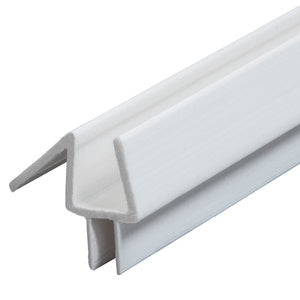 CRL Co-Extruded Bottom Wipe with Drip Rail for 3/8" Glass - Black, White or Clear