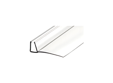 CRL Clear Poly U Seal with 1-3/8" (35 mm) Fin for Glass