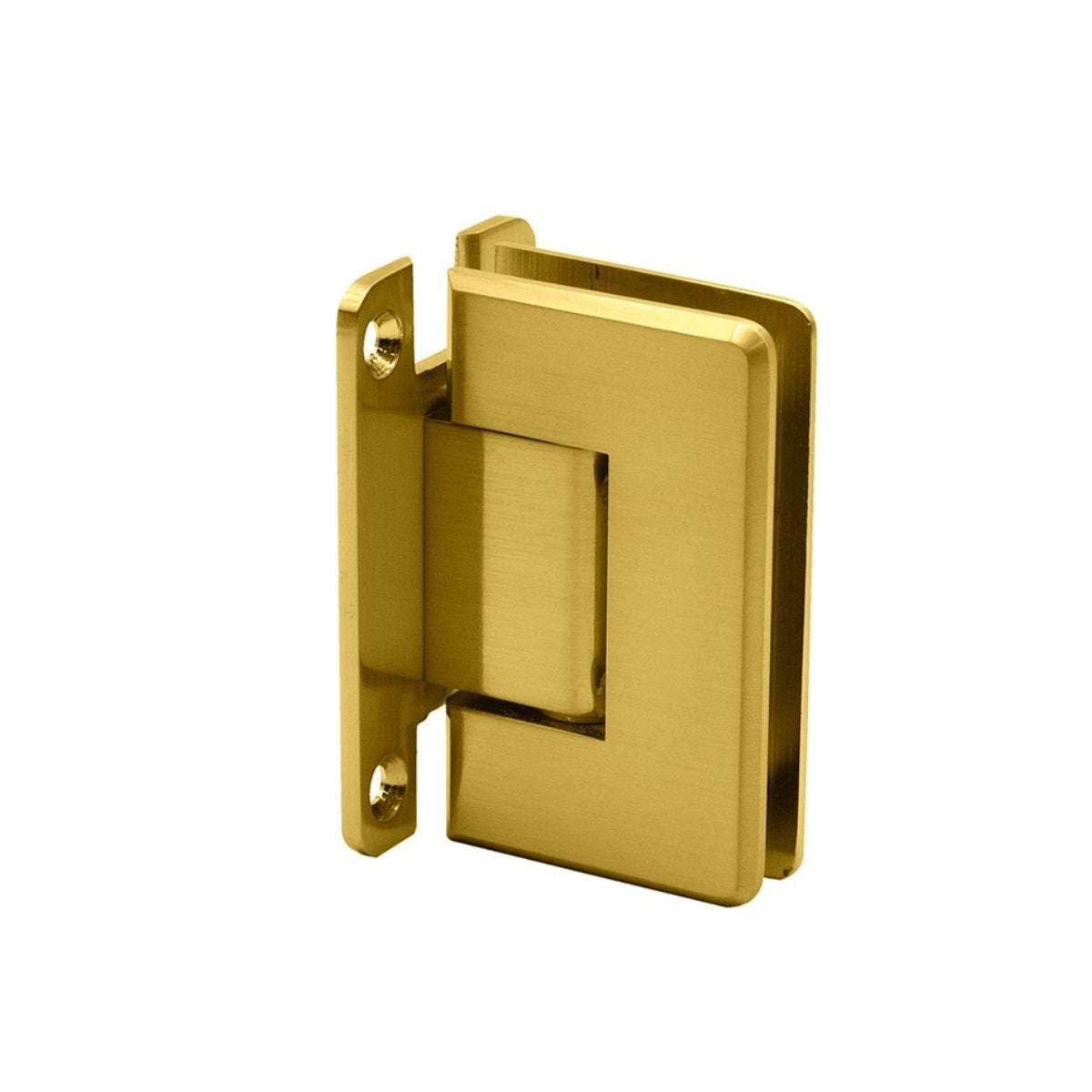 Wall to Glass "H" Back Plate Hinge- Beveled