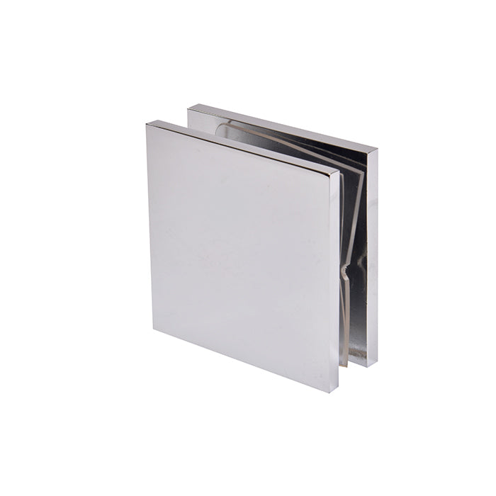 Square Style Hole-in-Glass Fixed Panel U-Clamp