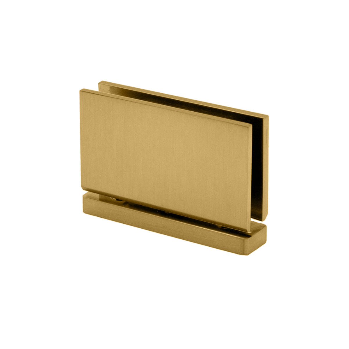 Structure Glass Solutions Square Edge Standard Duty Top/Bottom Pivot Hinge LRG-360SQ-Brushed Gold