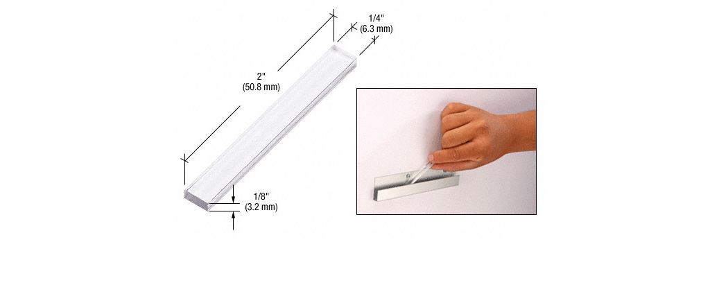 CRL Clear Plastic Setting Block