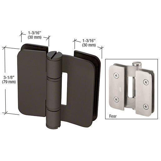 Zurich 07 Series Glass-to-Glass Inline Outswing Hinge