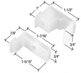 CRL 1 - 1/2" Sliding Shower Door Jamb Guide M6218