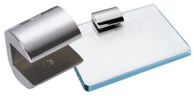 CRL 1 - 1/4" Long No - Drill Shelf Clamp for 3/8" Glass 1230CHR