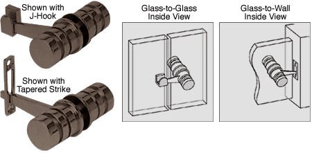 CRL 180 Degree Knob Latch LAT0010RB