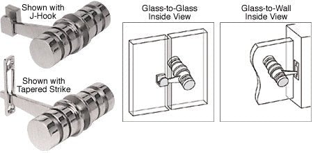 CRL 180 Degree Knob Latch LAT001BN