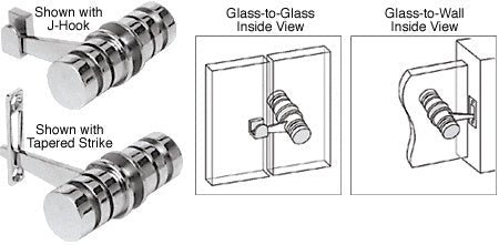 CRL 180 Degree Knob Latch LAT001CH