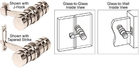 CRL 180 Degree Knob Latch LAT001PN