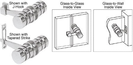 CRL 180 Degree Knob Latch LAT001SC