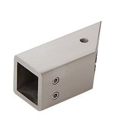 CRL 45 Degree Mitered Wall Mount Bracket for Square Bar SQ47BN