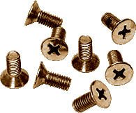 CRL 6 x 12 mm Cover Plate Flat Head Phillips Screws P612ABR