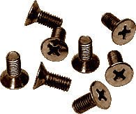 CRL 6 x 12 mm Cover Plate Flat Head Phillips Screws P612BBRZ