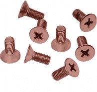 CRL 6 x 12 mm Cover Plate Flat Head Phillips Screws P612BC0