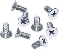 CRL 6 x 12 mm Cover Plate Flat Head Phillips Screws P612CH