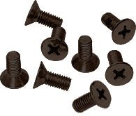 CRL 6 x 12 mm Cover Plate Flat Head Phillips Screws P612GM