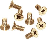 CRL 6 x 12 mm Cover Plate Flat Head Phillips Screws P612GP