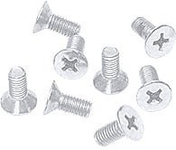 CRL 6 x 12 mm Cover Plate Flat Head Phillips Screws P612W