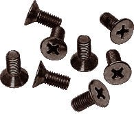 CRL 6 x 15 mm Cover Plate Flat Head Phillips Screws P6150RB