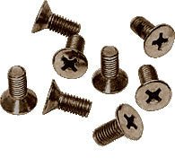 CRL 6 x 15 mm Cover Plate Flat Head Phillips Screws P615BBRZ