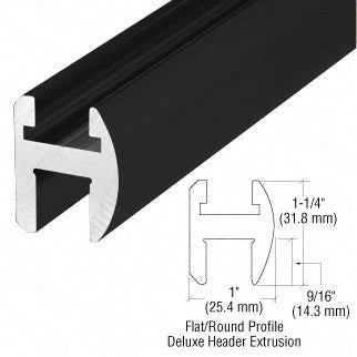 CRL 66" Deluxe Shower Door Header Kit SDH660MBL