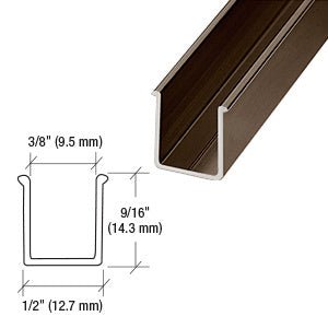 CRL 72" Snap - In Filler Insert for Shower Door Header S1F7200RBEXT