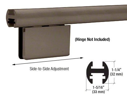 CRL 95" EZ - Adjust Shower Door Header Kit EHK980RB