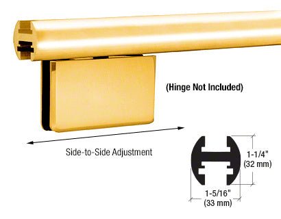 CRL 95" EZ - Adjust Shower Door Header Kit EHK98BGA