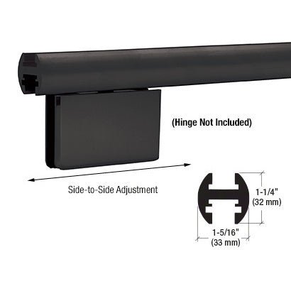 CRL 95" EZ - Adjust Shower Door Header Kit EHK98MBL