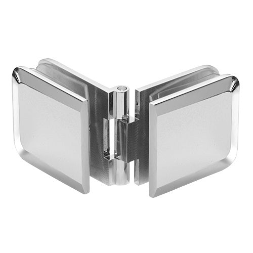 CRL Adjustable Beveled Glass - to - Glass Clamp ADJBEV180CH