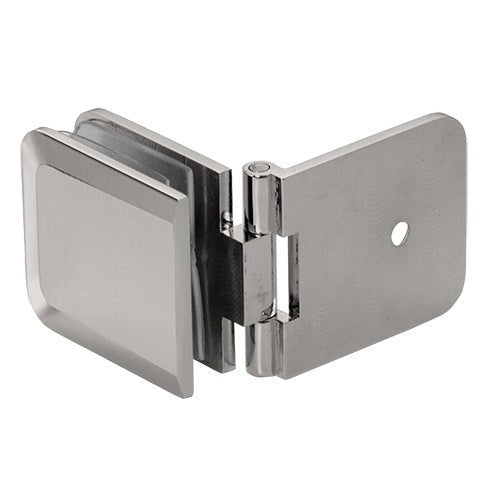 CRL Adjustable Beveled Wall Mount Glass Clamp ADJBEV037BN