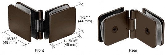 CRL Adjustable Glass - to - Glass Clamp ADJ1800RB