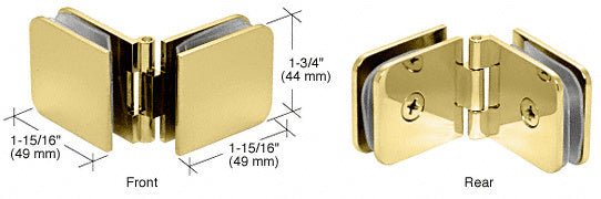 CRL Adjustable Glass - to - Glass Clamp ADJ180BR