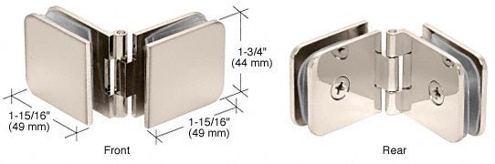 CRL Adjustable Glass - to - Glass Clamp ADJ180PN