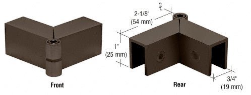 CRL Adjustable "Sleeve Over" Glass Clamp S0GC910RB