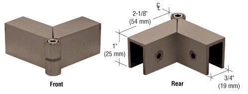 CRL Adjustable "Sleeve Over" Glass Clamp S0GC91BBRZ