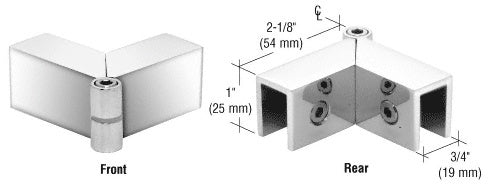 CRL Adjustable "Sleeve Over" Glass Clamp S0GC91CH