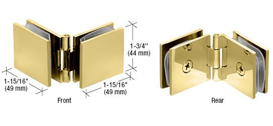 CRL Adjustable Square Glass to Glass Clamp ADJSQ180BR