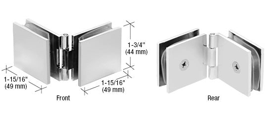 CRL Adjustable Square Glass to Glass Clamp ADJSQ180SC