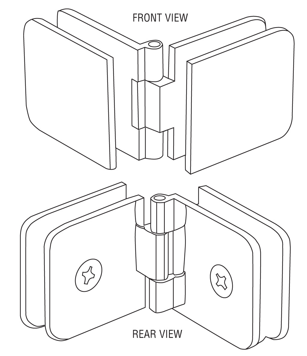 CRL Adjustable Wall Mount Glass Clamp ADJ0370RB